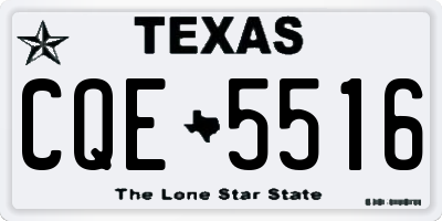 TX license plate CQE5516