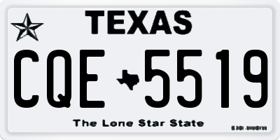 TX license plate CQE5519