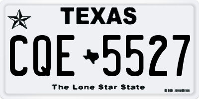 TX license plate CQE5527