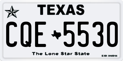TX license plate CQE5530