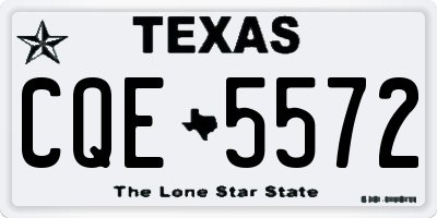 TX license plate CQE5572