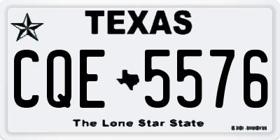 TX license plate CQE5576