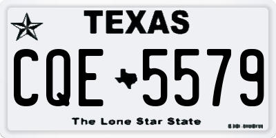 TX license plate CQE5579