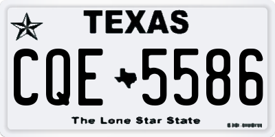 TX license plate CQE5586