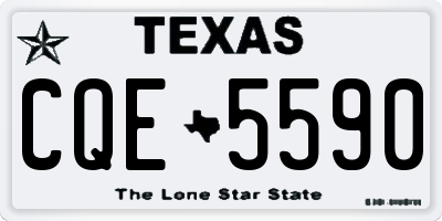 TX license plate CQE5590