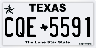 TX license plate CQE5591