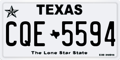 TX license plate CQE5594