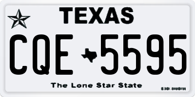 TX license plate CQE5595