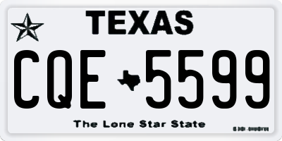 TX license plate CQE5599