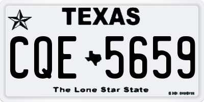 TX license plate CQE5659