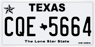 TX license plate CQE5664