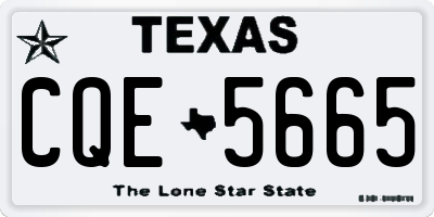 TX license plate CQE5665