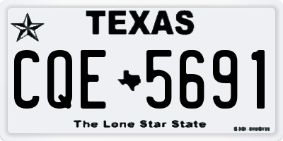 TX license plate CQE5691