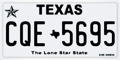TX license plate CQE5695