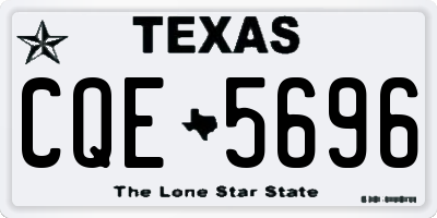 TX license plate CQE5696