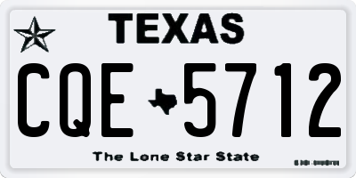 TX license plate CQE5712