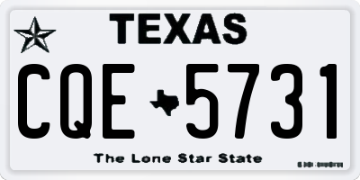 TX license plate CQE5731
