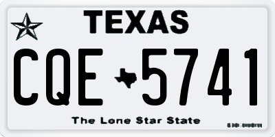 TX license plate CQE5741
