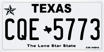 TX license plate CQE5773