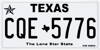 TX license plate CQE5776