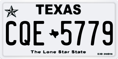 TX license plate CQE5779