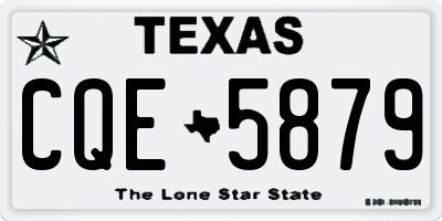 TX license plate CQE5879