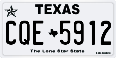 TX license plate CQE5912