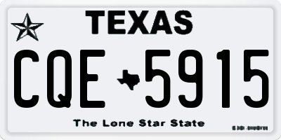 TX license plate CQE5915