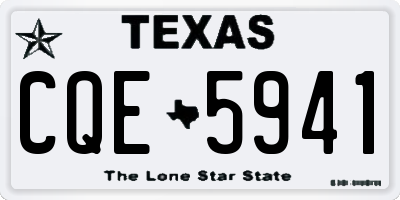 TX license plate CQE5941
