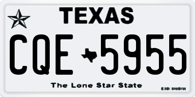 TX license plate CQE5955