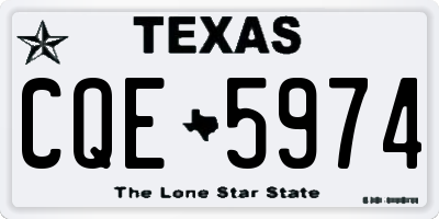 TX license plate CQE5974