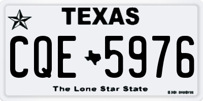 TX license plate CQE5976