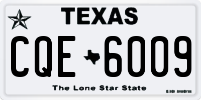 TX license plate CQE6009