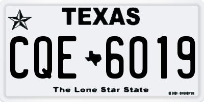 TX license plate CQE6019