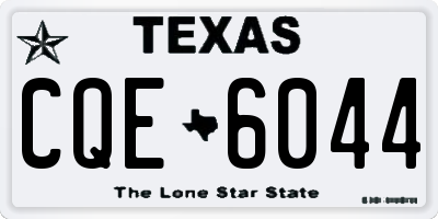 TX license plate CQE6044