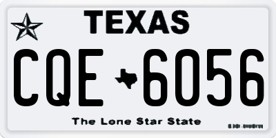TX license plate CQE6056