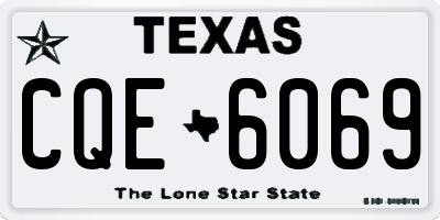 TX license plate CQE6069