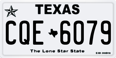 TX license plate CQE6079
