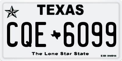 TX license plate CQE6099