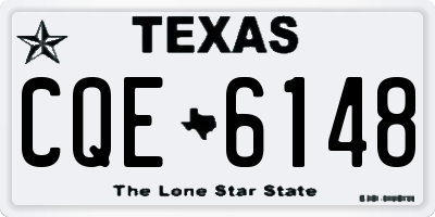 TX license plate CQE6148
