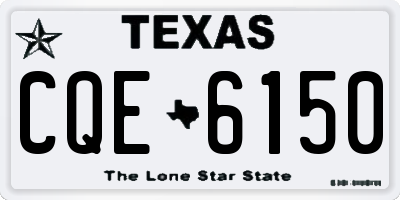 TX license plate CQE6150