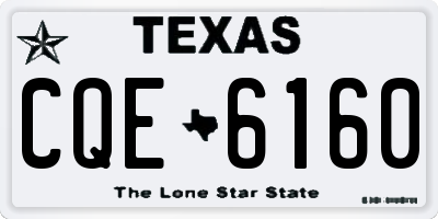 TX license plate CQE6160