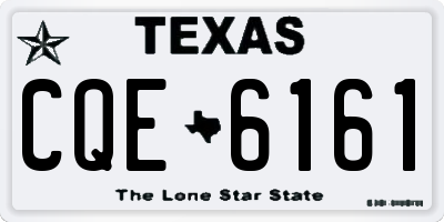 TX license plate CQE6161