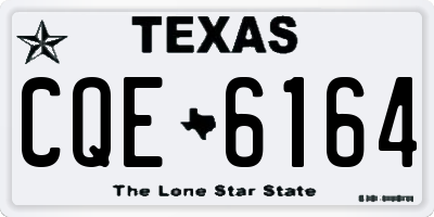 TX license plate CQE6164