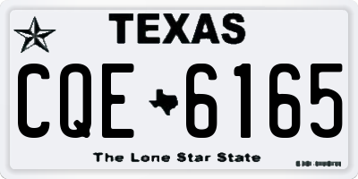 TX license plate CQE6165