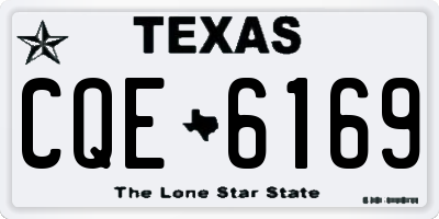 TX license plate CQE6169