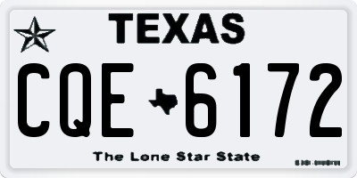 TX license plate CQE6172