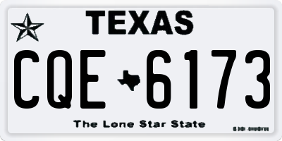 TX license plate CQE6173