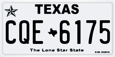 TX license plate CQE6175