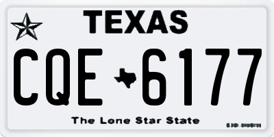 TX license plate CQE6177